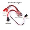 Bidirectional Brushed ESC Controller High Efficiency Multi-level Current Adjustment Bidirectional Brushed ESC For RC Models For
