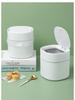 Rice Wood Press-Type Desktop Trash Can for Home, Office, Car - Wastepaper Basket & Storage Bin
