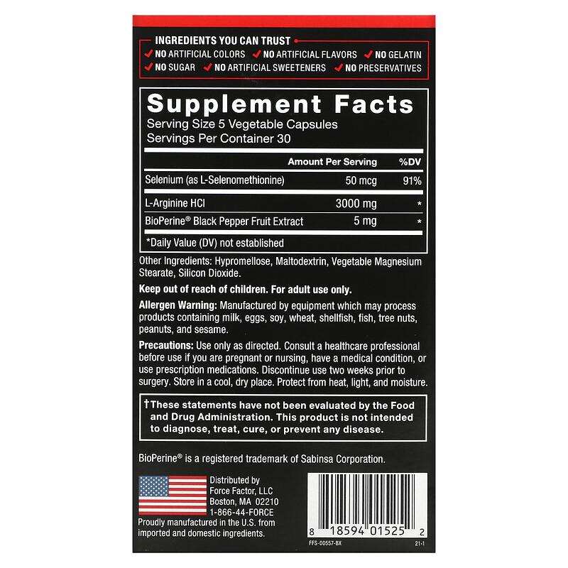 L-Arginine, 150 Capsules