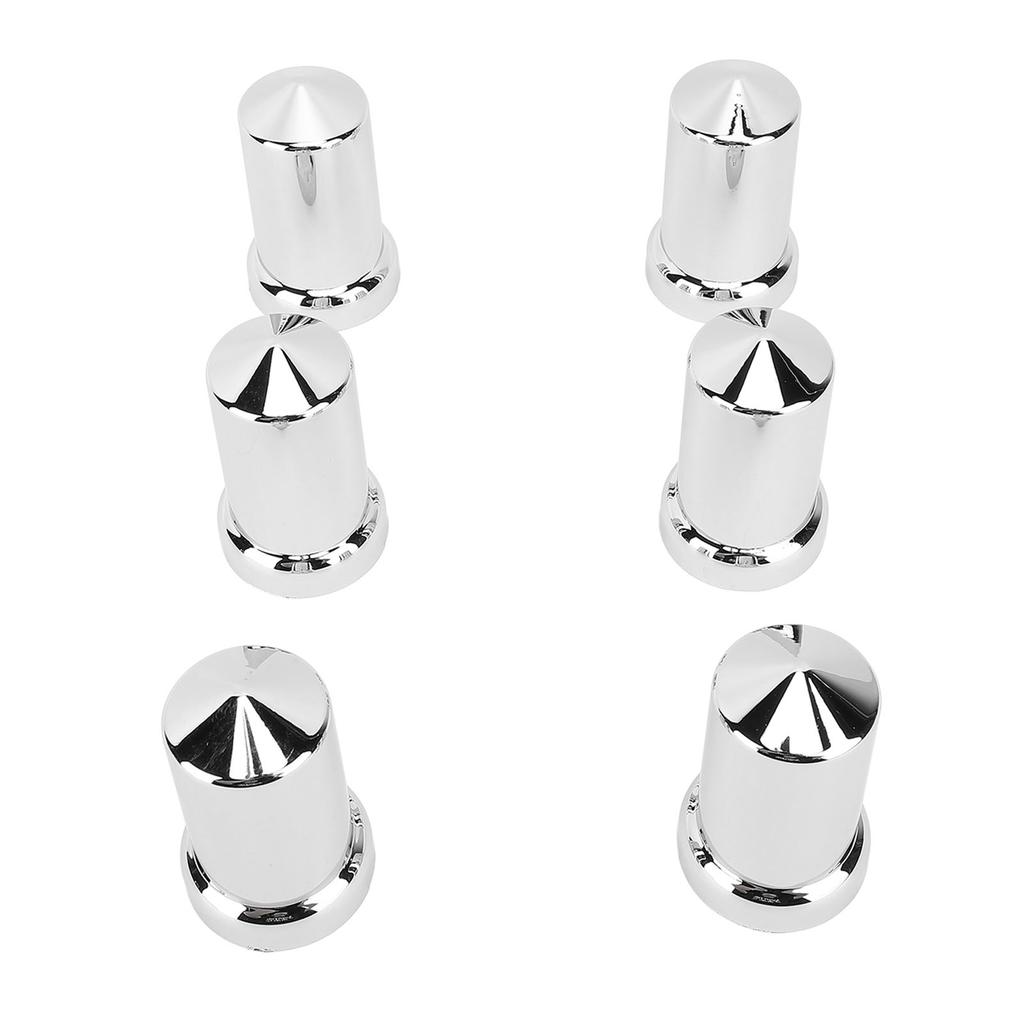 Lug Nut Covers ABS Chrome Plastic Anti Rust 33mm Flanged Lug Nut Caps for Trucks Trailers and