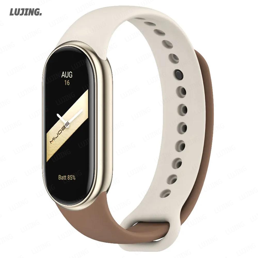 Мягкий силиконовый ремешок для часов для Xiaomi Smart Band 10 NFC Смарт-часы Замена ремешка Спортивный браслет correa Mi Band 8/9 Аксессуары