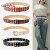 Double Exhaust Eye Punk Star Rivet All-match Belt Pin Buckle Women's Jeans Belt