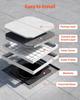 Manhole Cover with Frame, 600 x 600mm Invisible Recessed Septic Tank Access Covers, Aluminum Alloy Embedded Drain Channel Inspection Cover for