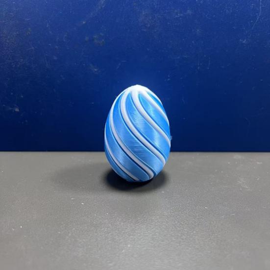 3D Printed Spiral Easter Egg Anxiety Relief Sensory Fidget Toy Pass Through Easter Egg for Adults Easter Basket Stuffers Party Favors