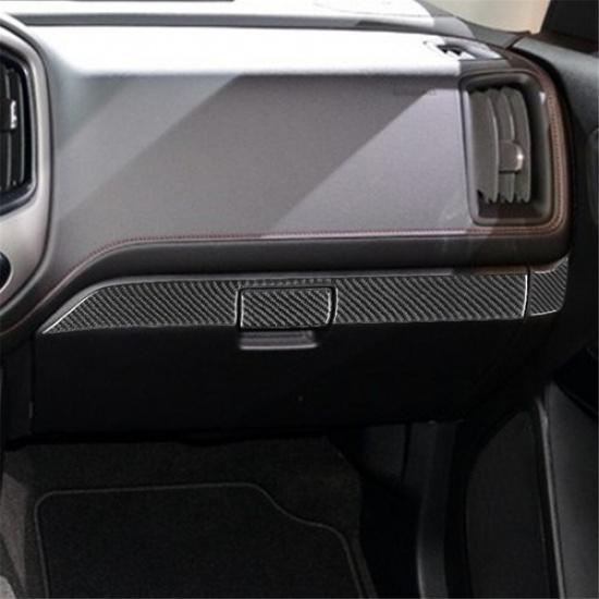 3 шт. Накладка на панель приборов для пассажира из углеродного волокна для Colorado/Canyon