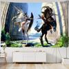 Гобелен с единорогом, настенный богемный европейский хиппи, волшебный матрас, искусство для спальни, крутое украшение для дома