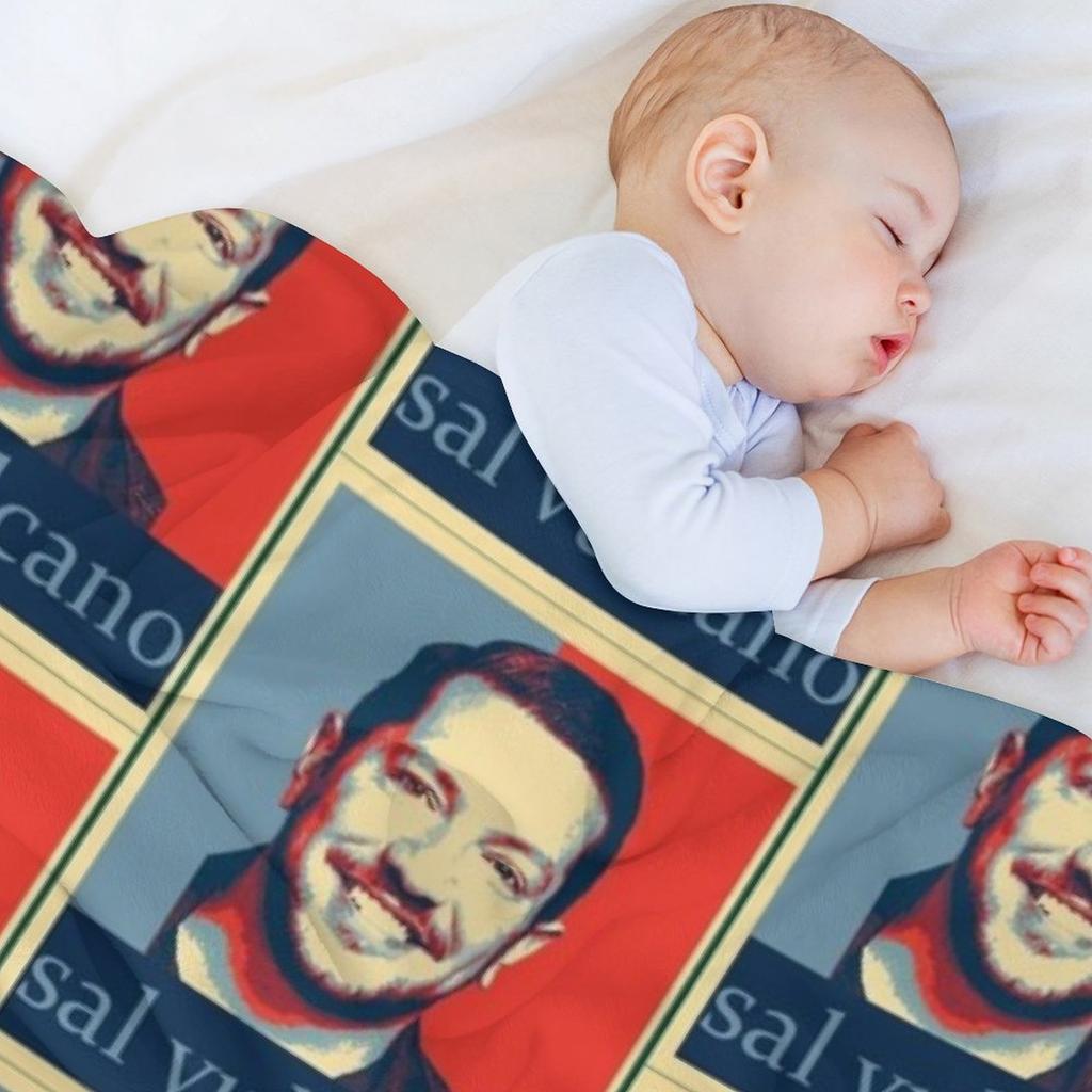 Music Retro Sal Vulcano Retro Vintage Throw Blanket Comforter Decorative Sofas Luxury Picnic Blankets