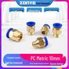 Фитинг Пневматический Быстроразъемный Метрический Mold PC10/12-M8/M10/M12/M14/M16