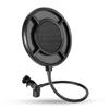 Double Layer Studio Microphone Pop Filter Flexible Wind Screen Sound Filter Shield for Broadcast Podcast Recording