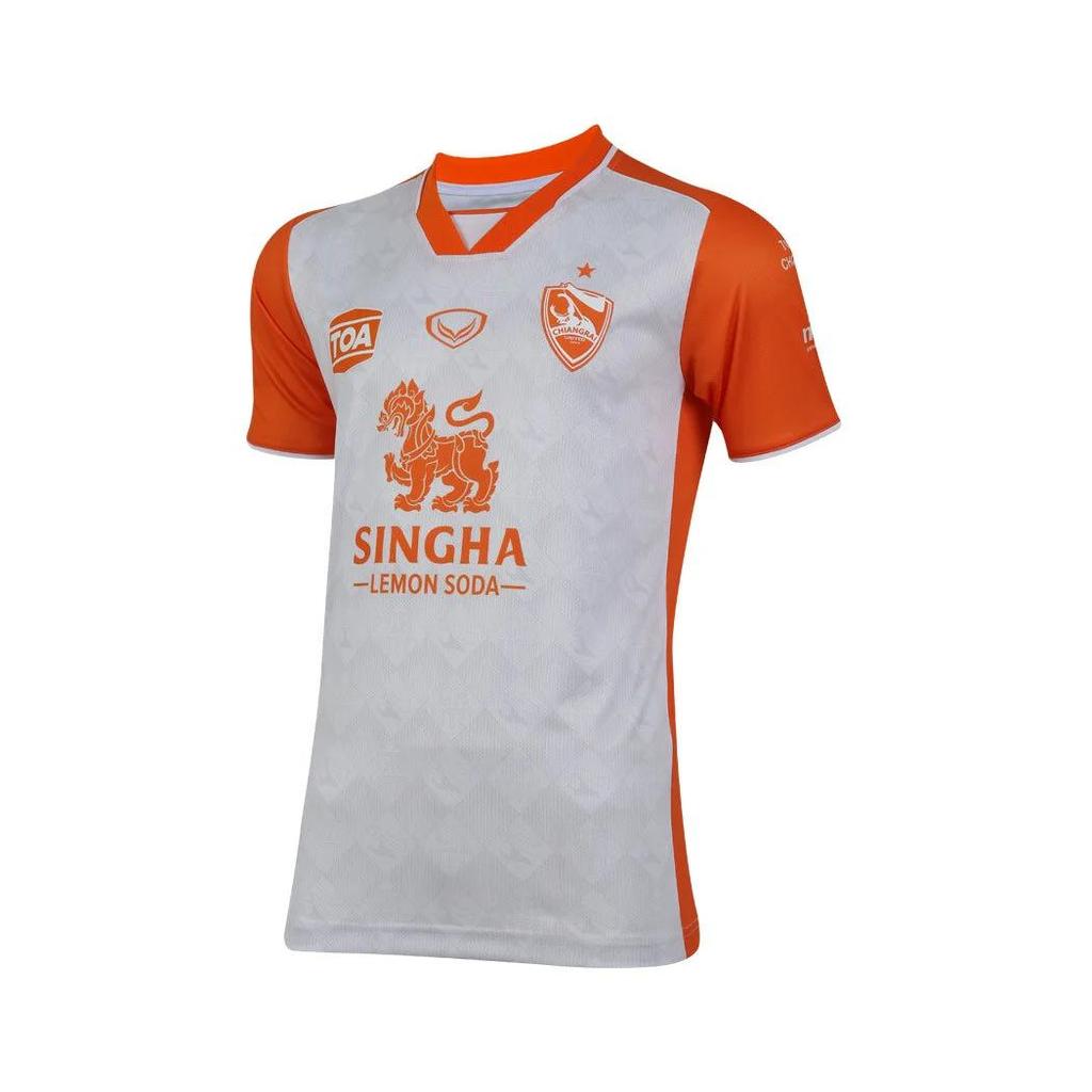 2023 Chiang Rai UNITED FOOTBALL JERSEY THAILAND LEAGUAGE SHIRT SOCCER POLYESTER FC CLUB SPONSOR SINGHA TOA PAINT BLACK GRAY