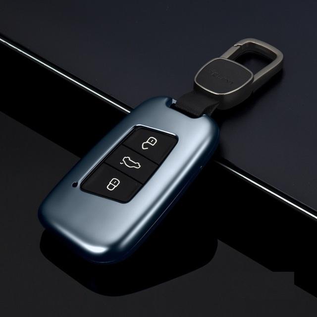 Car Alunimnum Alloy Keychain Cover Shell Holder Case for Volkswagen 2016 2017 Passat B8 Skoda Superb A7 Fob Key Car-Styling