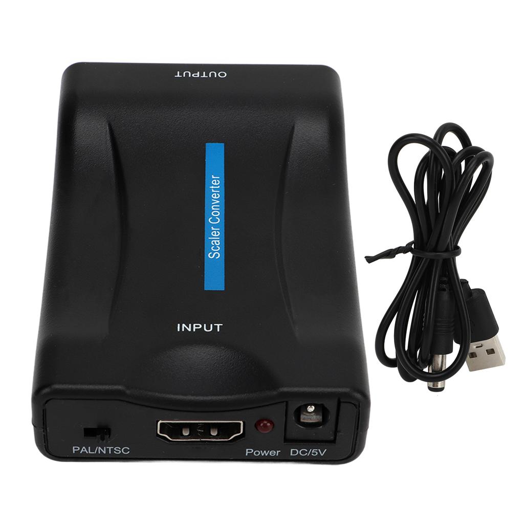 HD Мультимедийный Интерфейс в Scart Конвертер ABS Видео Адаптер Коробка для ТВ DVD-плеера