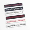 3D Metal SUPERCHARGED Autoliography Engine Emblem Badge Sticker Car For L/and Rover Sport D/iscovery