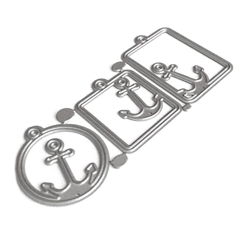 Морские якоря, резка металла, высечки, тиснение, бумажная карта, ремесленная бирка, дизайн, скрапбукинг для поделок своими руками