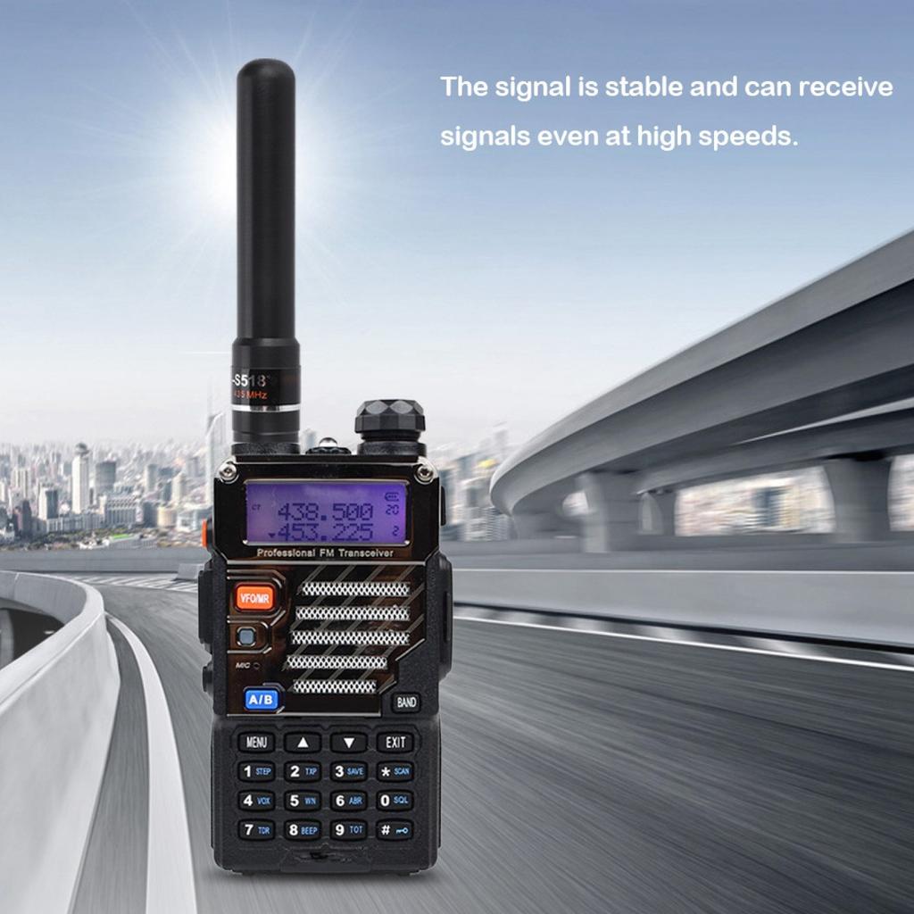AR-806+ Двухдиапазонная мини-антенна SMA-Female VHF UHF 10 Вт Высокий коэффициент усиления Для Baofeng UV-5R BF-888S UV-21 PRO UV-32 Радиостанции
