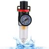 1/4" Air Compressor Filter Regulator Water Pressure Moisture Trap Separator Cleaner Tool