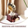 Музыкальная шкатулка Toyvian в стиле граммофона с заводным механизмом, Дизайн, Декор интерьера, Идея для подарка, 23 x 13 x 11 см, Материал ABS, Идеально подходит для декора стола