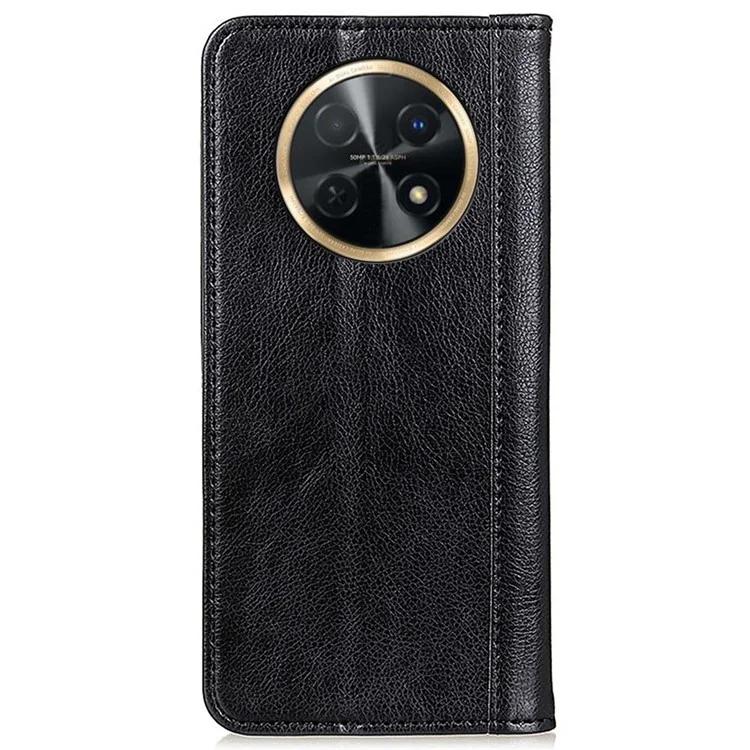 Для Huawei nova Y91 4G / Enjoy 60X Litchi текстура сплит-кожаный чехол для телефона Чехол-кошелек-подставка