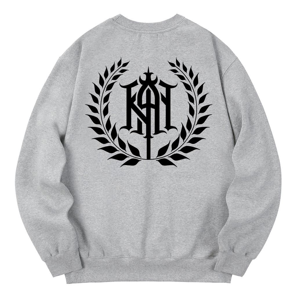 KAN6312 Kmg0131 Laurel Fleece-Lined Sweatshirt - Gray
