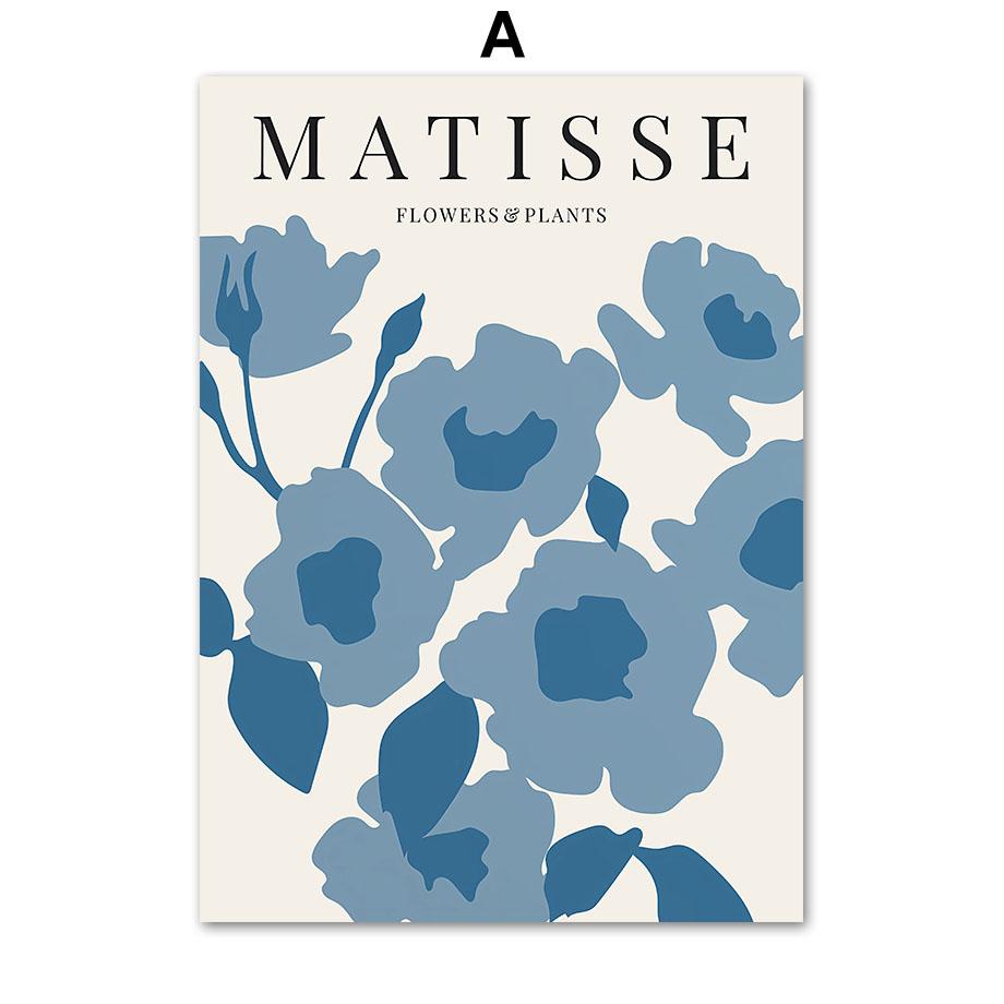 Синий Матисс Яёи Кусама Баухаус Пикассо настенная живопись на холсте плакаты на скандинавскую тему и принты настенные панно для декора гостиной