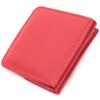 Women's Compact Wallet with Coin Pocket Made of Genuine Leather ST Leather 22689 Red