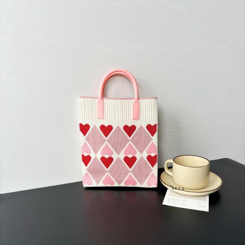 Премиальный стиль, сумка для мобильного телефона большой вместимости, вязаная сумка, нишевая, универсальная, на плечо, мессенджер, мультяшная, модная, дамская сумочка