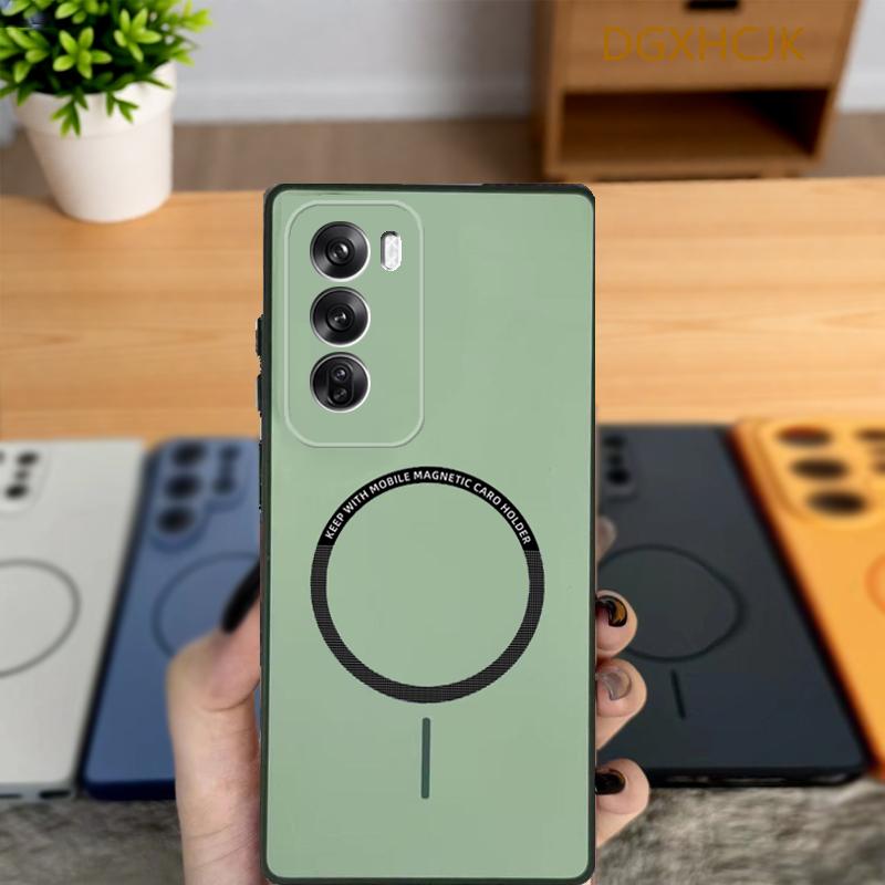 Чехол для Oppo Reno12 Чехол для телефона OPPO Reno12 Pro Чехол Oppo Reno 12 Pro reno12 Ударопрочный Цветной Магнитный Жесткий Силиконовая задняя крышка