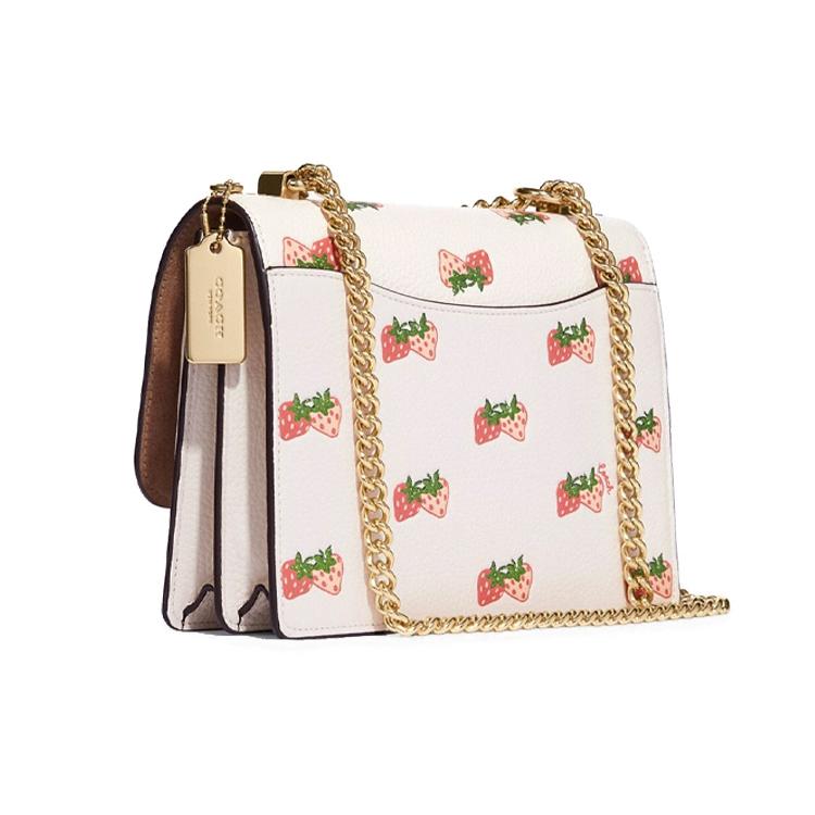 New COACH Klare Leather Trunk Bag, Shoulder Bag, Crossbody Bag Trumpets Women's CB599-IMCAH