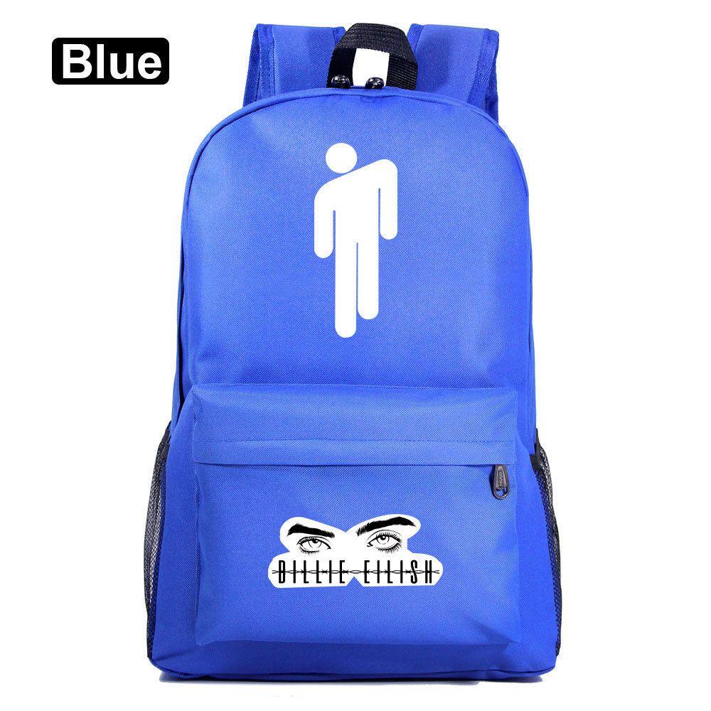 Billie Eilish Zip Opening Travel Backpack School Picnic Wear Resistant Bag
