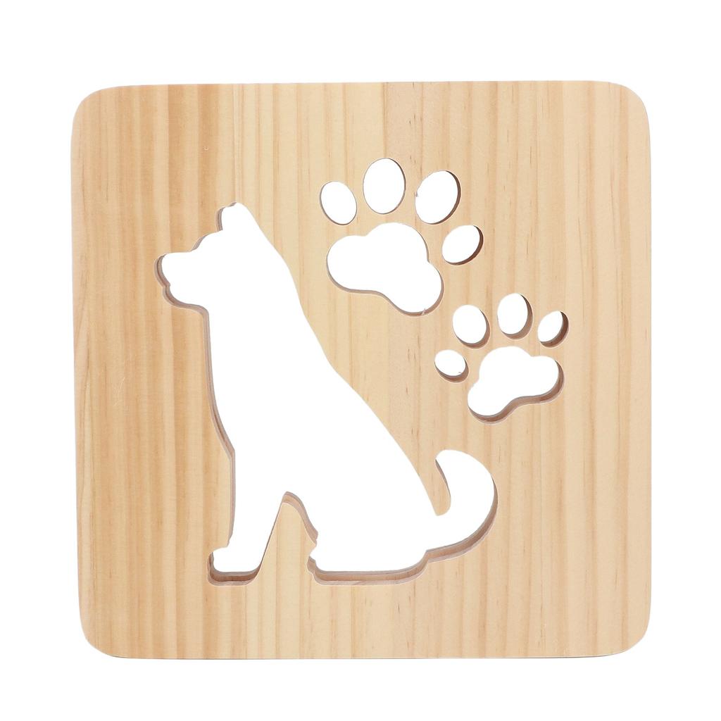 Ночной светильник для детской комнаты с милой собачкой, дизайн с полостью, мягкий, на 360 градусов, ночник с питанием от USB