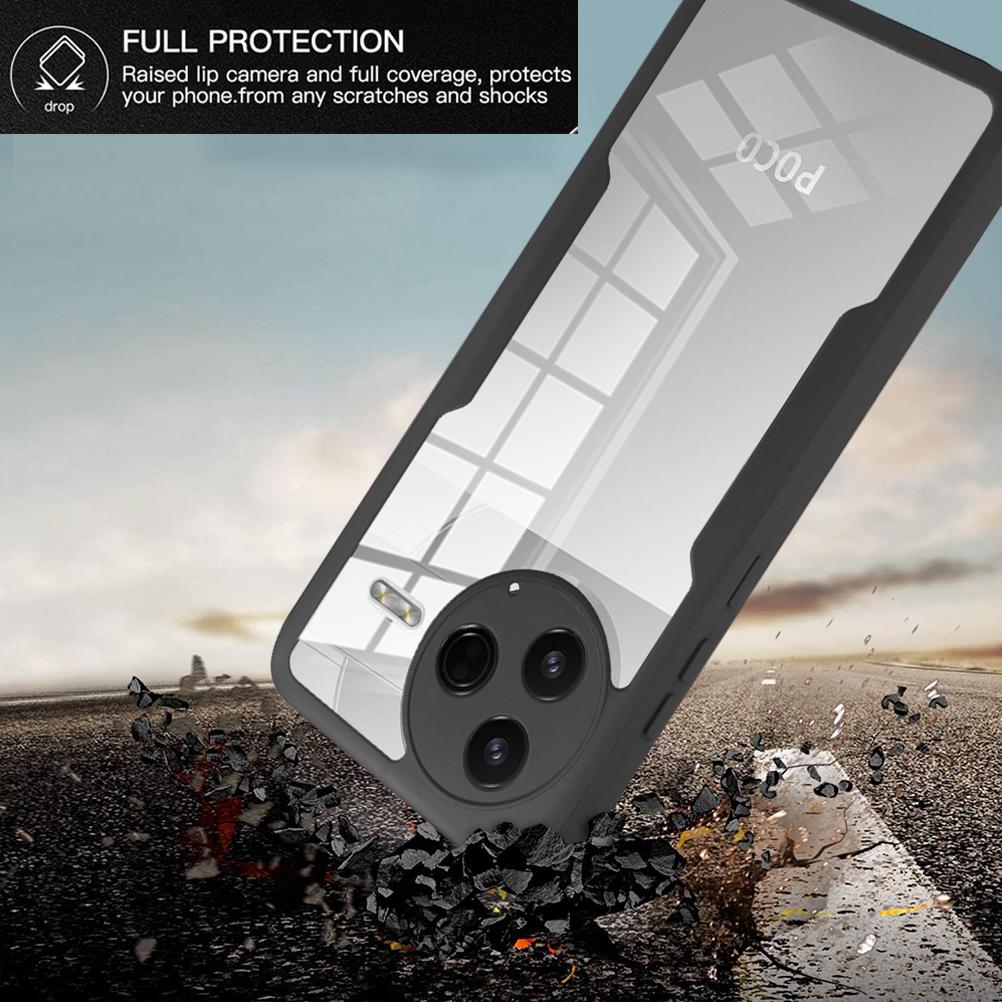 Чехол для POCO F7 Pro 360 Полная защита корпуса Чехол для Xiaomi POCO F7 Pro POCO F7Pro Ударопрочная крышка для переднего экрана