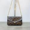 [Б/У] Сумка Felicie Pochette Classic Monogram с покрытием из канвы и кожи, трехкомпонентная, на цепочке - Очень хорошее состояние #16RDLUF
