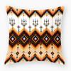 Retro Geometric Cushion Backrest Pillow Sofa  Bedroom Living Room Case