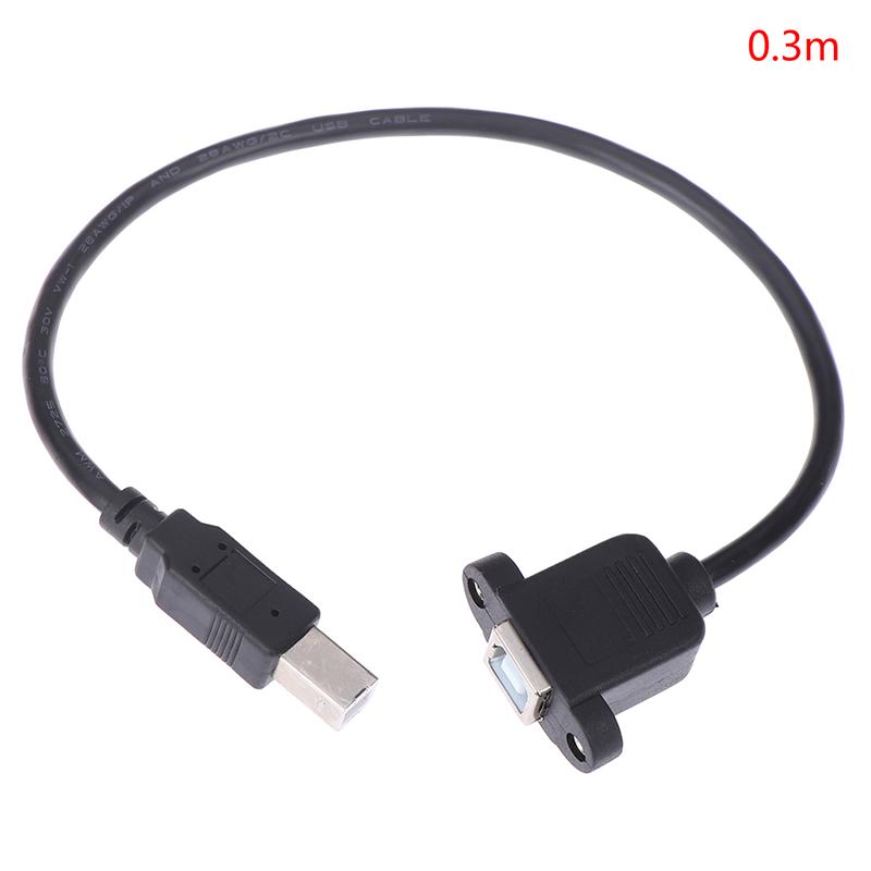 USB 2.0 Тип B Мужской и Тип B Женский Удлинительный кабель принтера с креплением на панели