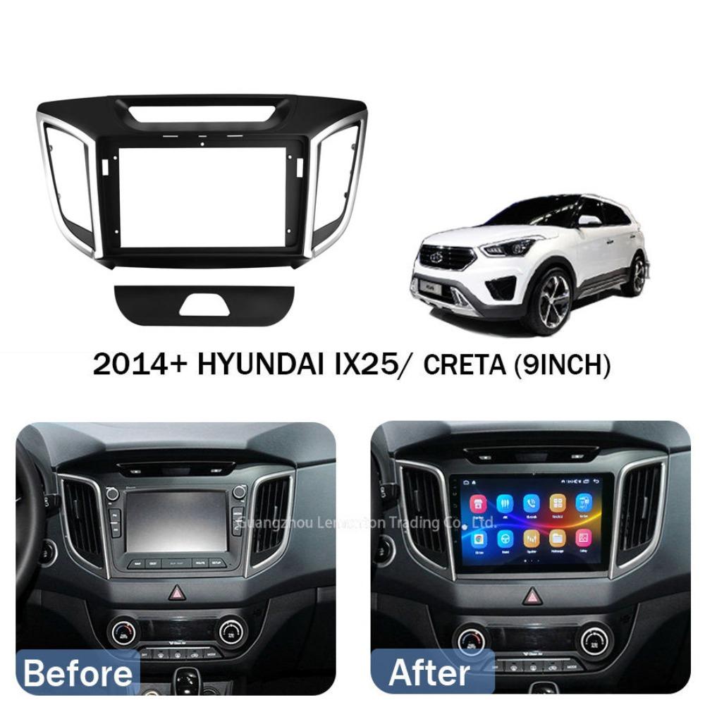9-дюймовая панель-рамка для головного устройства Android 2Din на HYUNDAI CRETA IX25 2014+