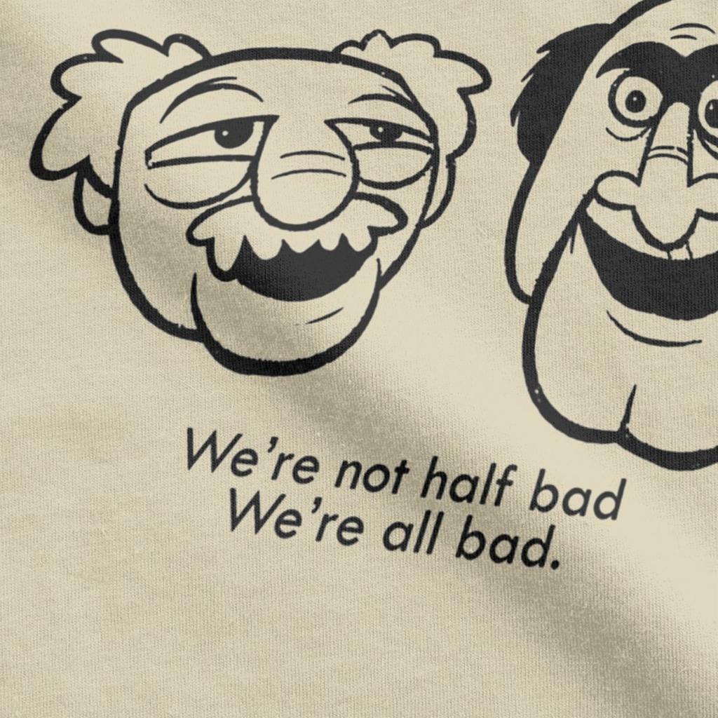 Статлер и Уолдорф Мужские футболки Юмористические футболки с коротким рукавом и круглым вырезом Хлопок Идея для подарка Одежда