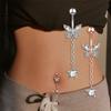 Steel Piercing Butterfly Belly Piercing Jewelry Belly Button Ring Sexy Navel Ring Body Jewelry