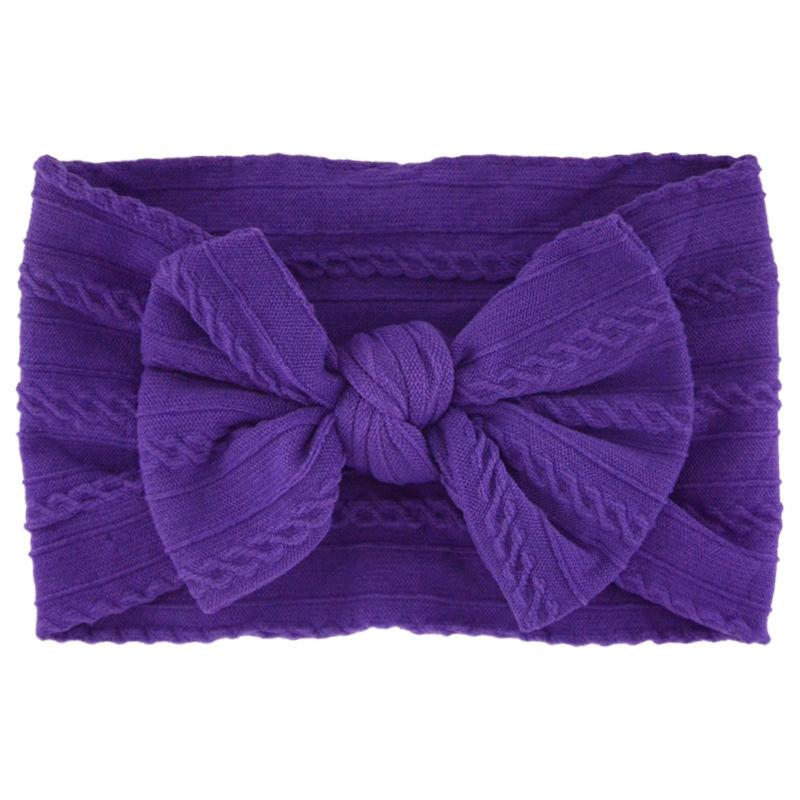 Baby Girls Bow Headbands, Soft Elastic Nylon Hairbands for Infants Toddlers