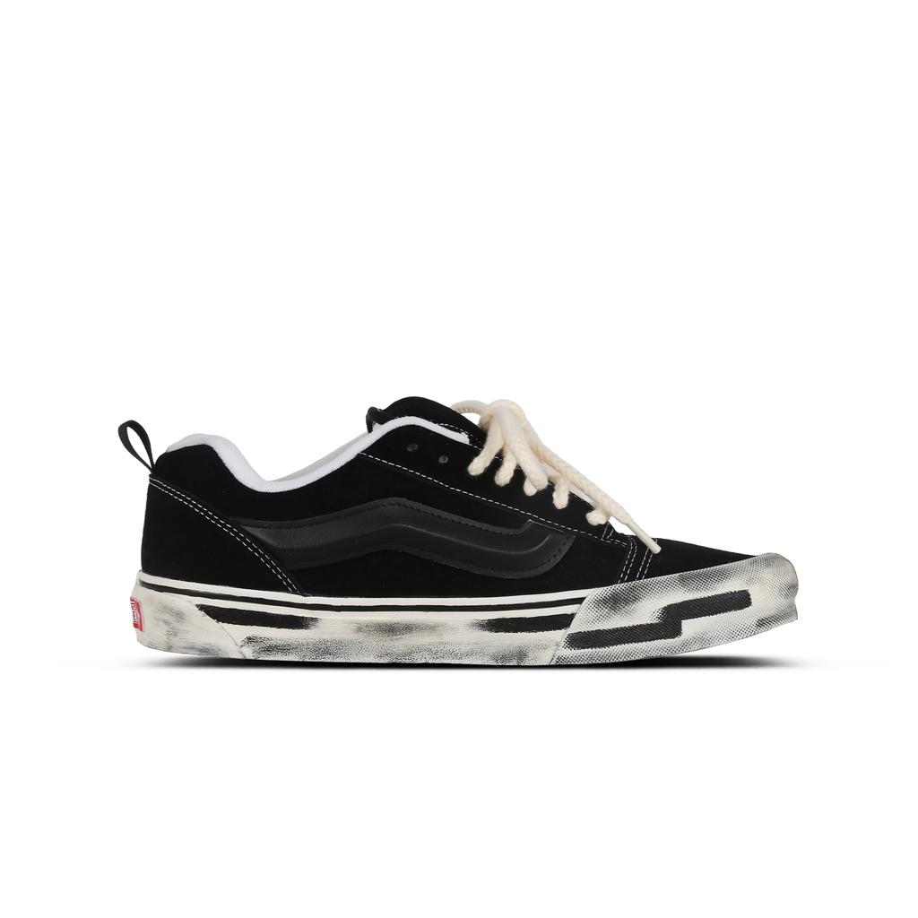 Vans Knu Skool Destiny Тканевая обертка, износостойкие и нескользящие низкие кеды для скейтбординга, унисекс, черный/белый, VN0009QC6BT1(Команда368-)