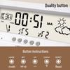 High-Precision Indoor Electronic Thermometer & Hygrometer - Wall-Mounted
