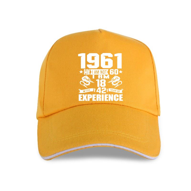 Новая кепка, забавная, сделанная в 1961 году, подарок на 60-летие, принт, шутка, 60 лет, повседневная бейсболка для мужа, хлопок, унисекс