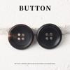 5 шт. Пуговицы из рога высокого класса, узор натурального рога, пуговицы на четыре отверстия, для костюма, тренча, пальто