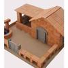 SKY Diorama Brick Concrete Block Paper House Plastic Model Castle Miniature Kit Wood (1/35, 250 Piece Set)