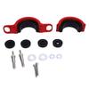 Driveshaft Center Support Bearing Carrier Aluminum Alloy Rubber Replacement for WK2 Grand Cherokee 2011+ Red