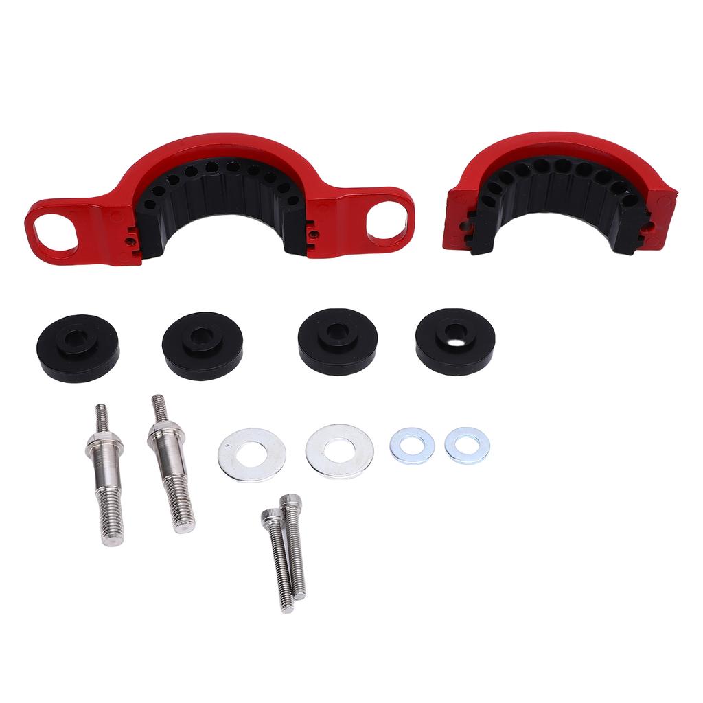 Driveshaft Center Support Bearing Carrier Aluminum Alloy Rubber Replacement for WK2 Grand Cherokee 2011+ Red