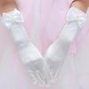 Children'S Ball Performance Gloves, Elastic Satin Satin Gloves, Ceremonial Clothing Accessories Gloves, Flower Girl Long Gloves