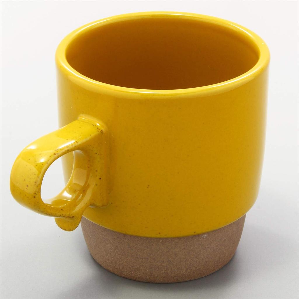 Hamato Hasami Ware Aizome Kiln Stax Mug Yellow 388521 300ml