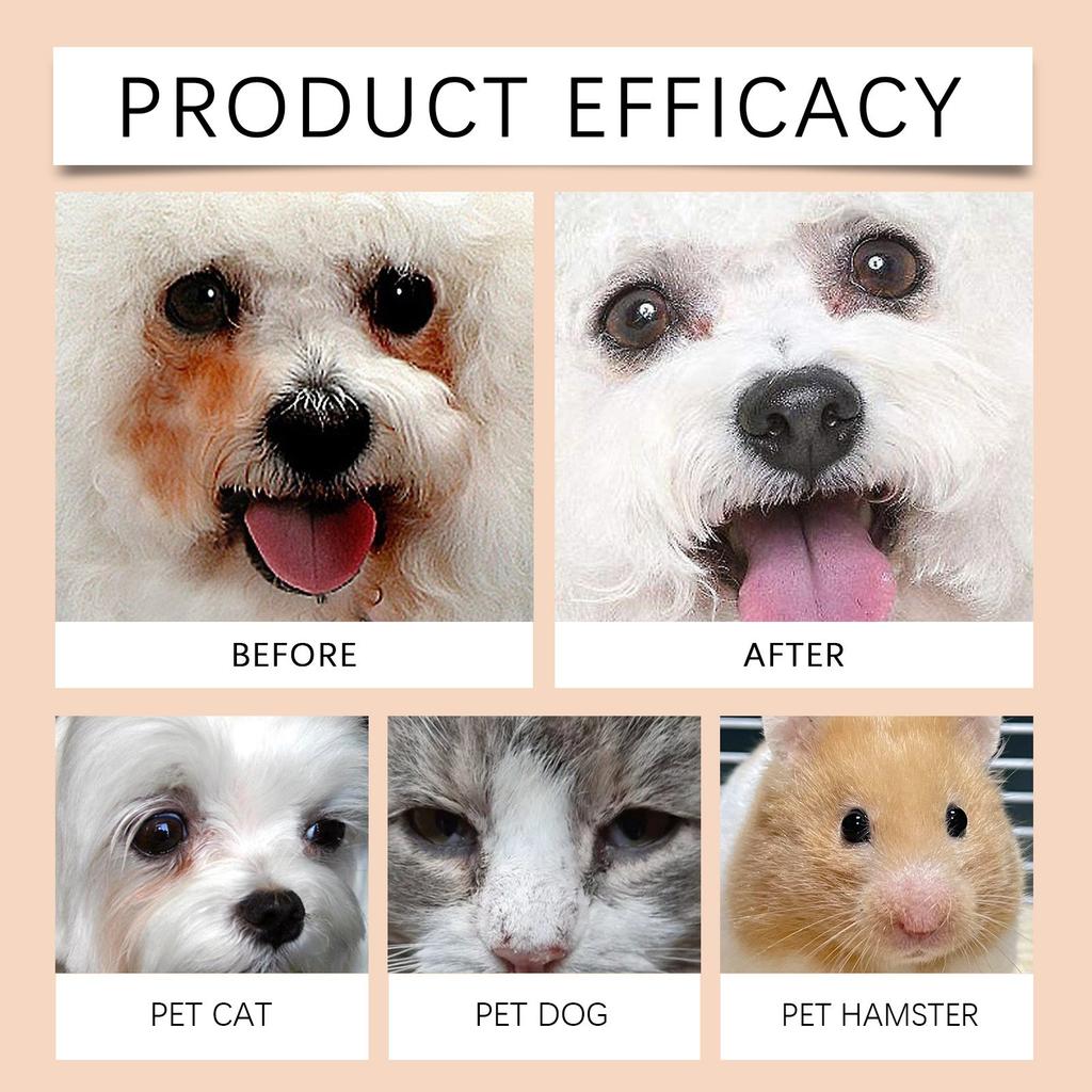 Натуральный крем для удаления слезных пятен, мягкий и эффективный уход за глазами для собак и кошек, слезные пятна
