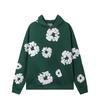 Mens Premium Cotton Fleece-Lined Hooded Sweatshirt Jogger Set 3D Foil Print Oversized Streetwear Outfit Winter
