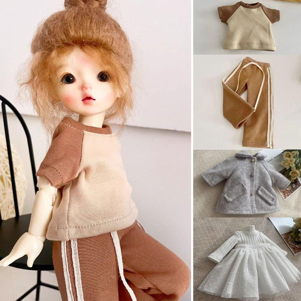 Шерстяное пальто ручной работы, модные свитера принцессы, футболки, штаны для кукол 1/6 BJD 30 см